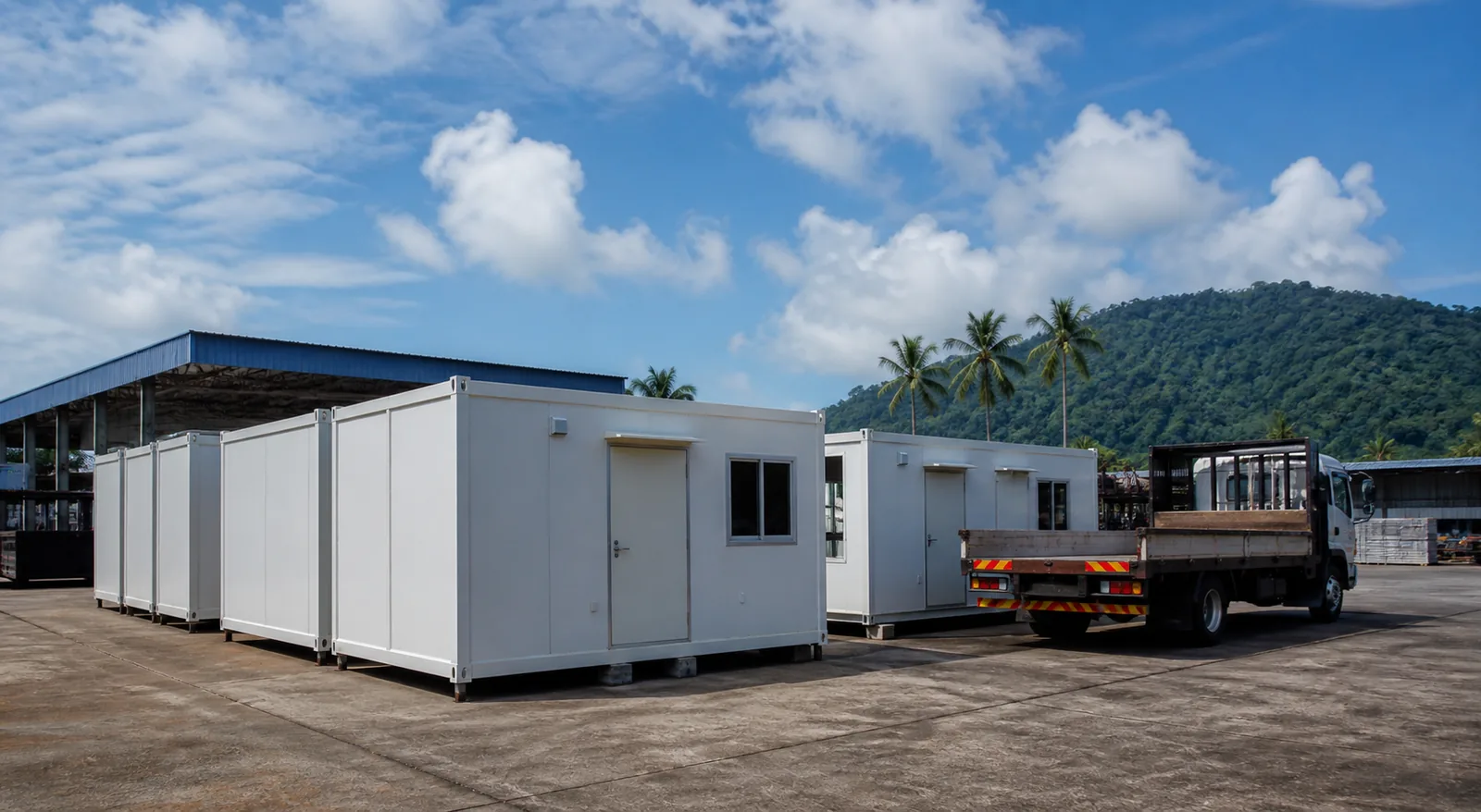 Portable cabin deployment application visual